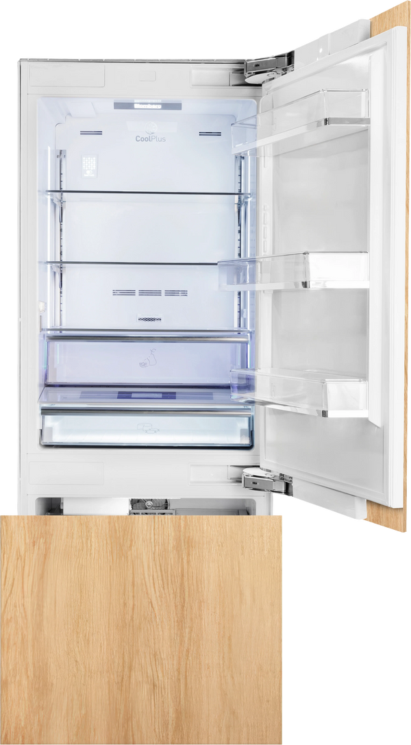30" 16.4 cu.ft. Panel Ready Built-In Bottom Freezer Refrigerator, Internal Water, ENERGY STAR®