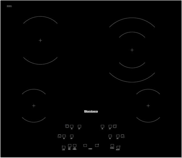 24" Built-In Electric Cooktop, Front Controls