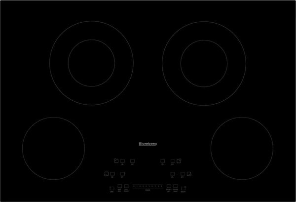 30" 4 Burner Built-In Electric Cooktop, Front Touch Controls